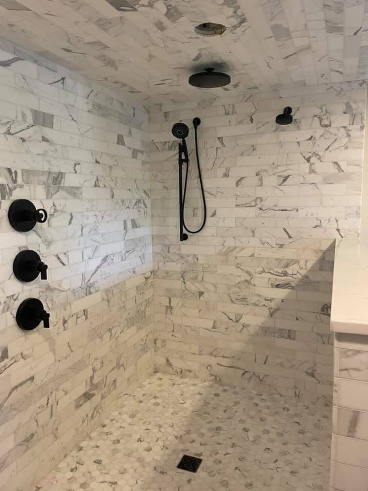 Backsplash installation by Boise River Home Repair and Remodel